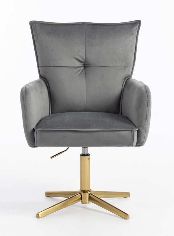 HR250CROSS Grafit modern velúr szék arany lábbal