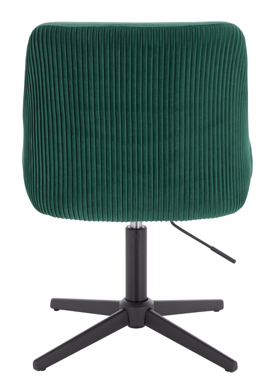 HR920CROSS Sötétzöld Modern Velúr Szék Fekete lábbal