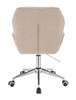HR212K Latte modern boucle szék krómozott lábbal