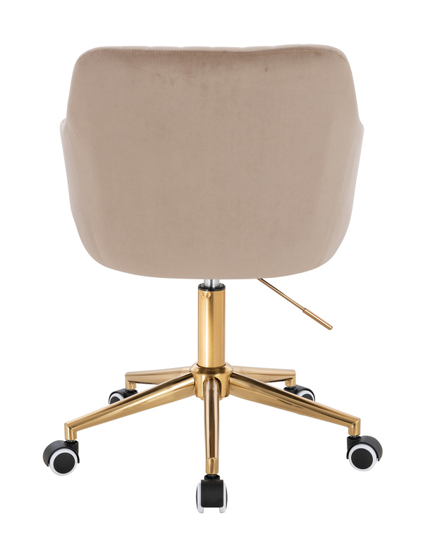 HR190K Latte Modern Velúr Szék Arany lábbal