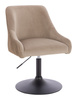 HR920N Latte Modern Velúr Szék Fekete lábbal