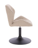 HR212N Latte modern boucle szék fekete lábbal