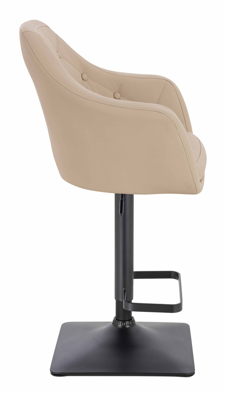 HR831KW Krémszínű Műbőr Premium Soft szék fekete lábbal