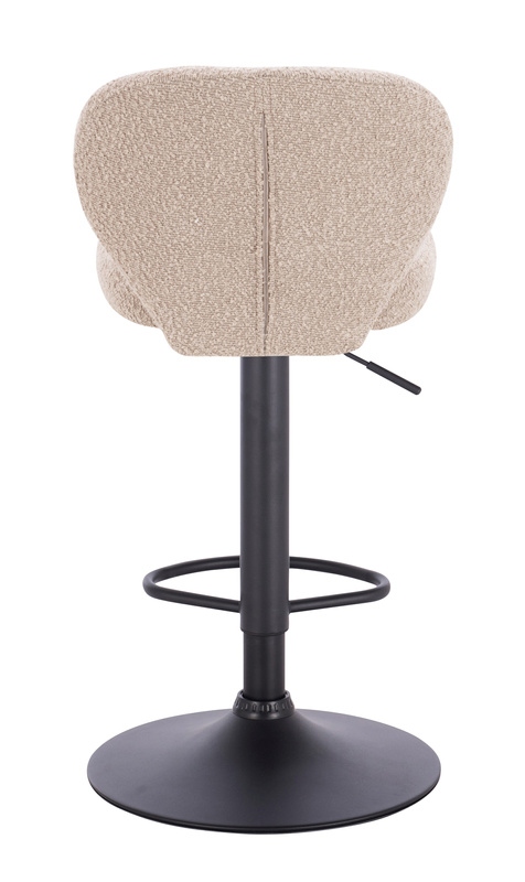 HR193W Latte modern boucle szék fekete lábbal