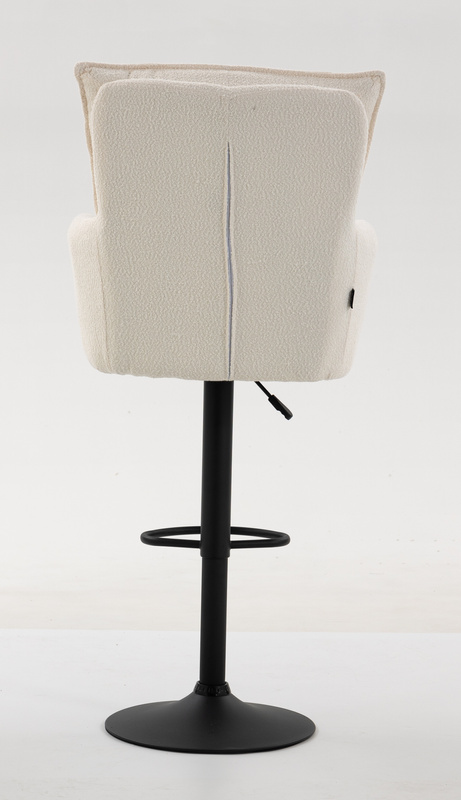 HR250W Krémszínű Bárány Szék Fekete Lábbal