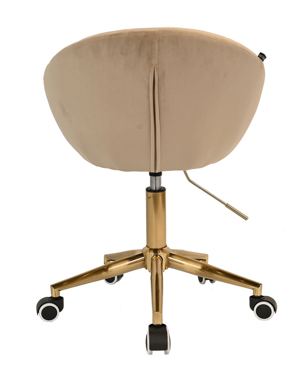 HR948K Latte Modern Velúr Szék Arany lábbal