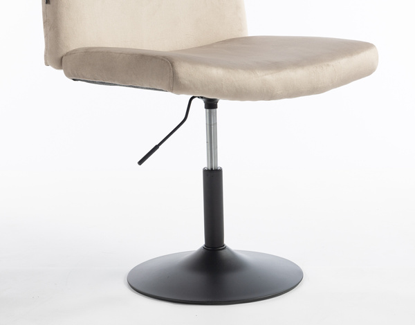 HR150N Latte Modern Velúr Szék Fekete lábbal