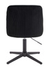 HR920CROSS Fekete Modern Velúr Szék Fekete lábbal