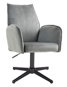 HR280CROSS Acél Modern Velúr Szék Fekete lábbal