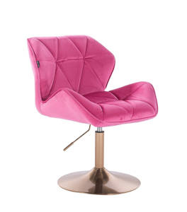 HR111N Málna modern velúr szék arany lábbal