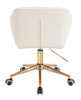 HR111K Krémszínű modern boucle szék arany lábbal