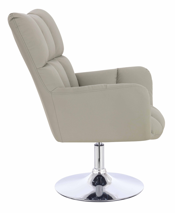 HR650N Len Szín Műbőr Premium Soft szék krómozott lábbal