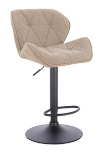 HR111W Latte modern boucle  szék fekete lábbal