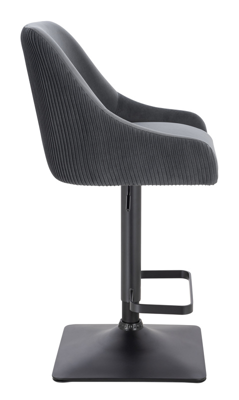 HR920KW Grafit Modern Velúr Szék Fekete lábbal