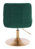 HR920N Sötétzöld Modern Velúr Szék Arany lábbal