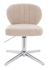 HR193CROSS Latte modern boucle  szék krómozott lábbal