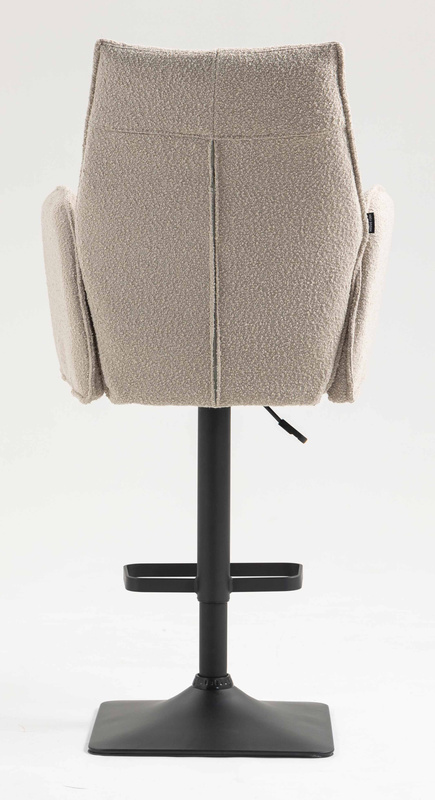 HR280KW Latte modern boucle szék fekete lábbal