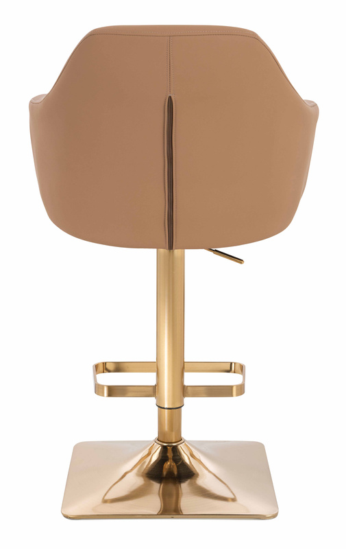 HR831KW Karamell Műbőr Premium Soft szék Arany lábbal