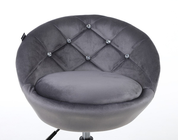 HR948N Grafit Modern Velúr Szék Arany lábbal