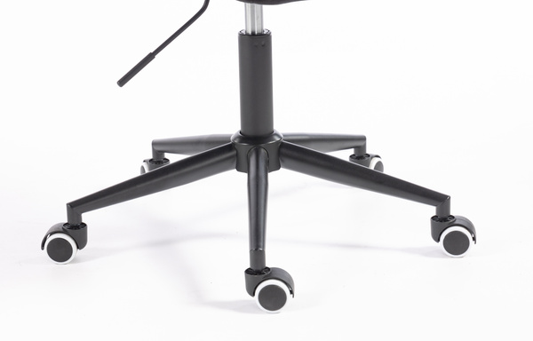 HR350K Fekete modern velúr szék fekete lábbal