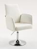 HR280N Krémszínű modern boucle szék krómozott lábbal