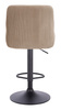 HR920W Latte Modern Velúr Szék Fekete lábbal