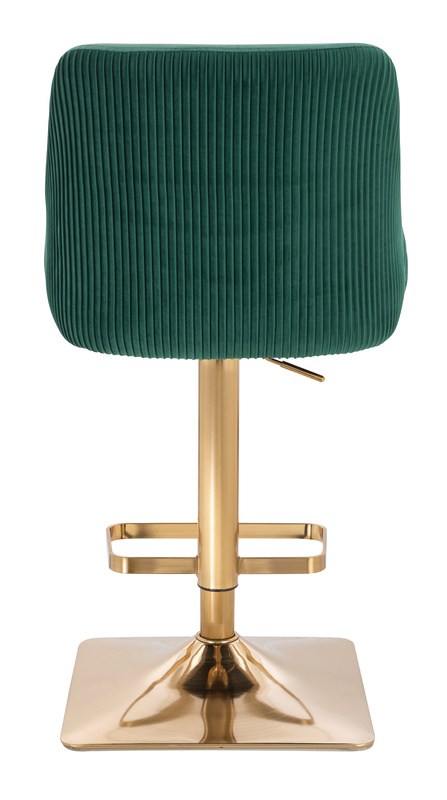 HR920KW Sötétzöld Modern Velúr Szék Arany lábbal