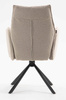 HR280 CSILLAGLÁB Latte modern boucle szék fekete lábbal
