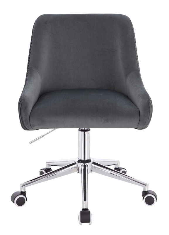 HR920K Grafit Modern Velúr Szék Krómozott lábbal