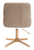 HR920CROSS Latte Modern Velúr Szék Arany lábbal