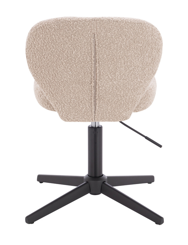 HR193CROSS Latte modern boucle  szék fekete lábbal