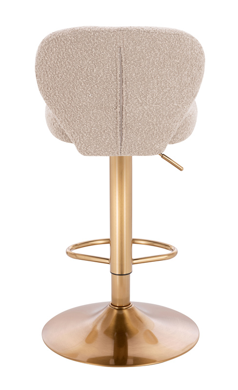 HR193N Latte modern boucle szék arany lábbal