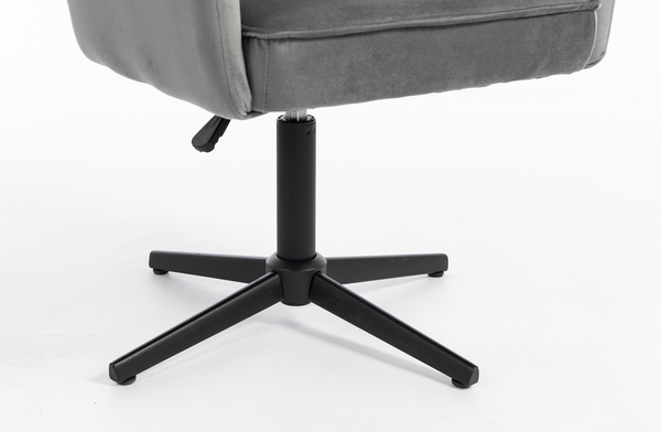 HR250CROSS Grafit modern velúr szék fekete lábbal