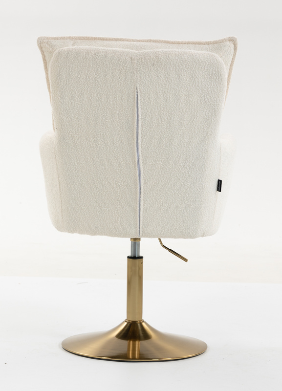 HR250N Krémszínű Bárány Szék Arany Lábbal