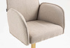 HR280W Latte modern boucle szék arany lábbal