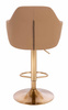 HR831W Karamell Műbőr Premium Soft szék Arany lábbal
