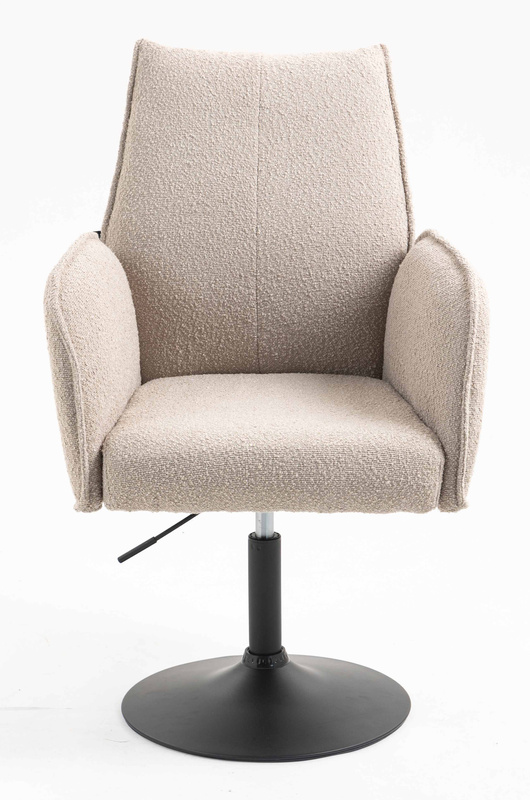 HR280N Latte modern boucle szék fekete lábbal