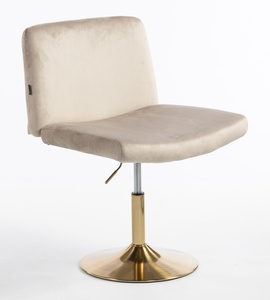 HR150N Latte Modern Velúr Szék Arany lábbal