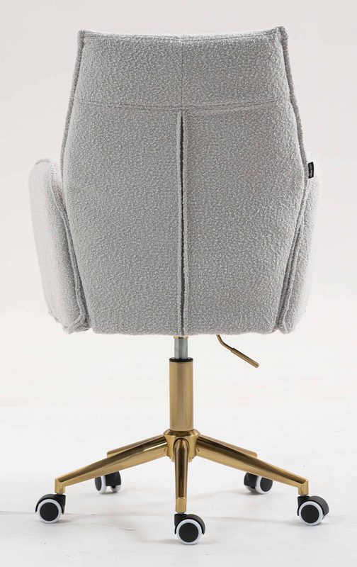 HR280K Szürke modern boucle szék arany lábbal