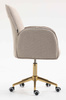 HR280K Latte modern boucle szék arany lábbal