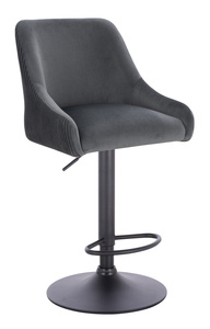 HR920W Grafit Modern Velúr Szék Fekete lábbal