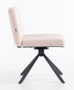 HR150 CSILLAGLÁB Púder Rózsaszín Modern Velúr Szék Fekete lábbal