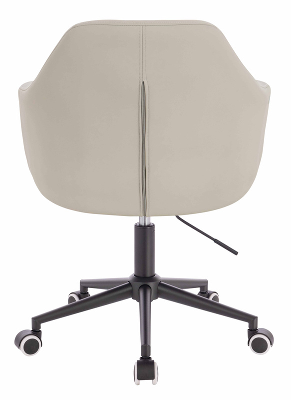 HR831K Ecru Műbőr Premium Soft szék fekete lábbal