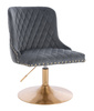 HR940N Grafit Modern Velúr Szék Arany lábbal