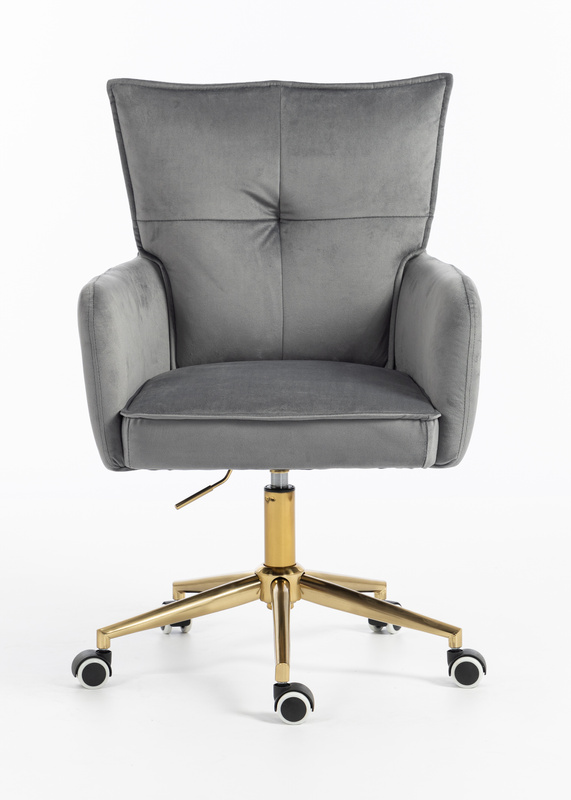 HR250K Grafit modern velúr szék arany lábbal