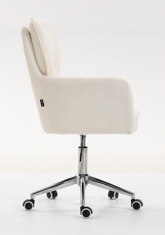 HR250K Krémszínű Bárány Szék Krómozott Lábbal