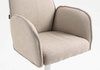 HR280W Latte modern boucle szék krómozott lábbal