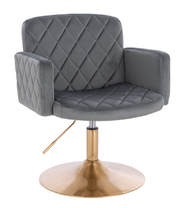 HR802N Grafit Modern Velúr Szék Arany lábbal