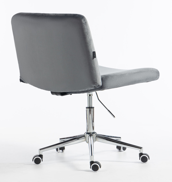 HR150K Grafit Modern Velúr Szék Krómozott lábbal