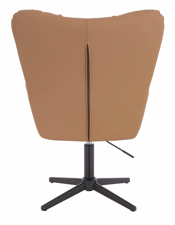 HR650CROSS Karamell Műbőr Premium Soft szék fekete lábbal